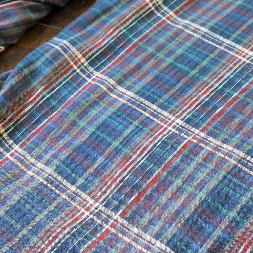 FRANK & EILEEN I Blue Multicolor Plaid Soft Cotton Button Down Eileen Shirt, S - Picture 14 of 15